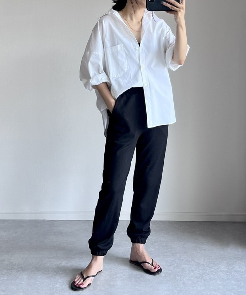 「evernavy」 イージーパンツ S ブラック レディース_画像2