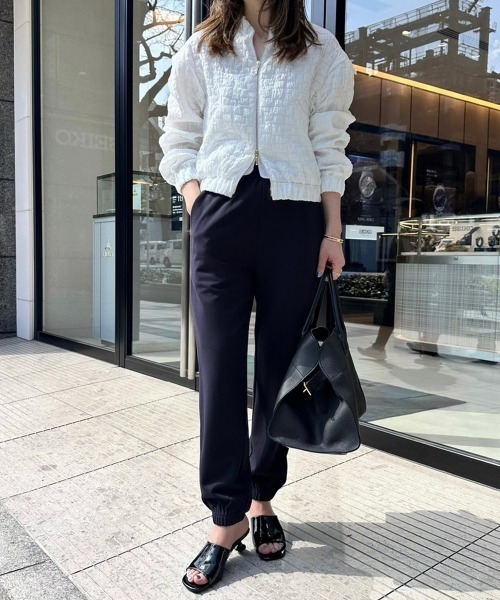 「evernavy」 イージーパンツ S ブラック レディース_画像3