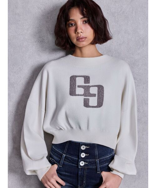 GYDA（ジェイダ） ニット セーター GGインターシャニットトップス