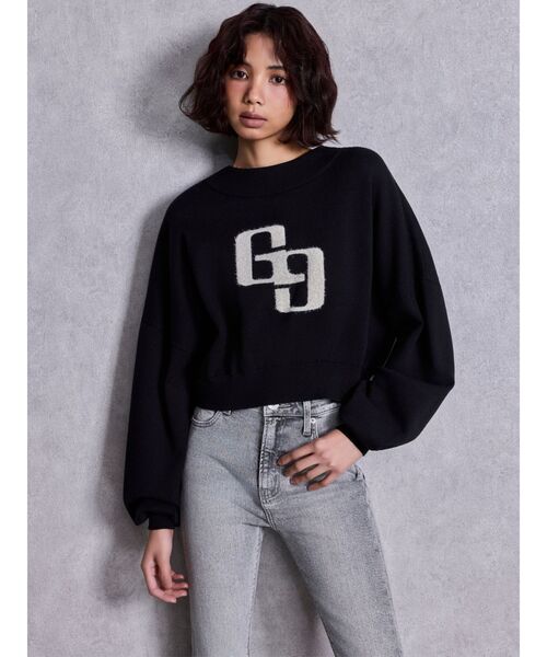 GYDA（ジェイダ） ニット セーター GGインターシャニットトップス