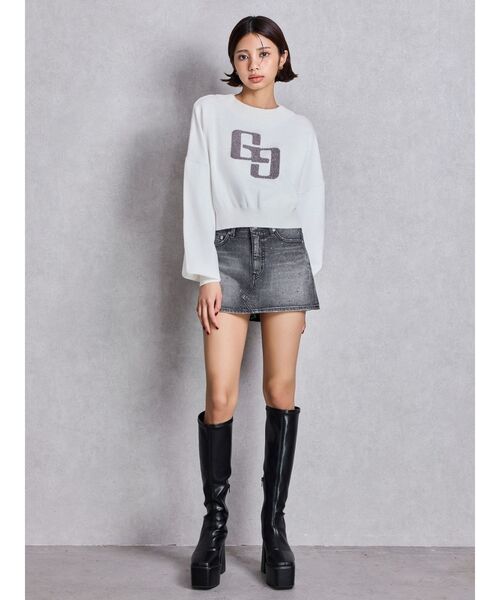 GYDA（ジェイダ） ニット セーター GGインターシャニットトップス