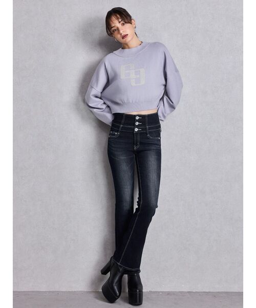 GYDA（ジェイダ） ニット セーター GGインターシャニットトップス