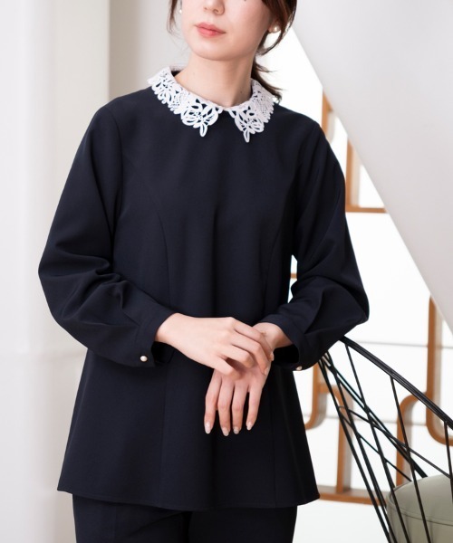 ストロベリー衿 ブラウス ストロベリー刺繍ブラウス[品番：IGAW0004750]｜axes femme