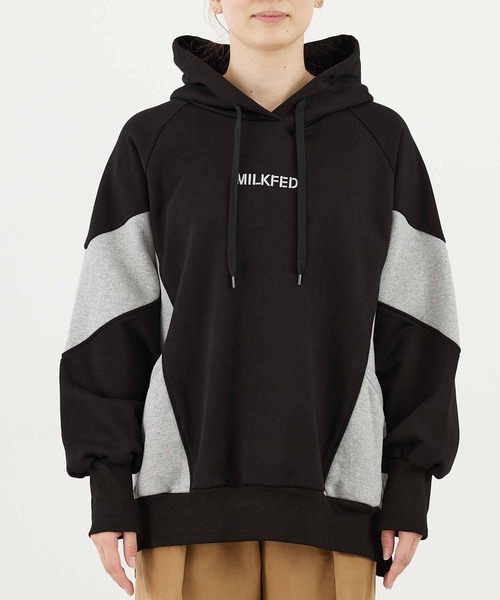 「MILKFED.」 プルオーバーパーカー ONE SIZE ブラック レディース_画像3