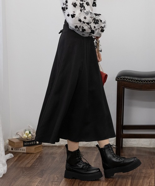 「pumpkin port」 フレアスカート M ブラック レディース_画像5