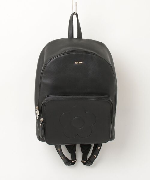 MARY QUANT（マリークヮント） 刺繍リュック - ブラック レディース