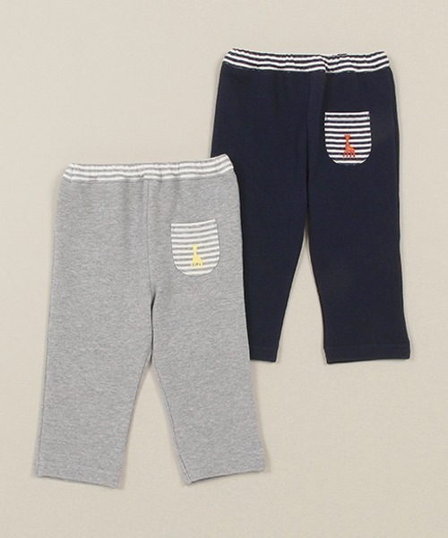 「Sophie la girafe」 「KIDS」イージーパンツ 90cm グレー キッズ_画像3