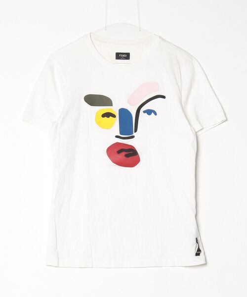 FENDI フェンディ　Tシャツ　半袖 FENDI（フェンディ） 半袖Tシャツ 48 ホワイト メンズ : ZOZOTOWN