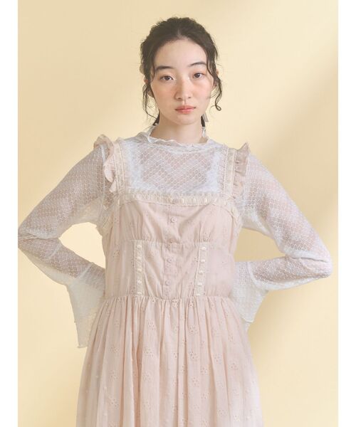 【新品タグ付き】merry jenny シアートップス ピンク merry jenny（メリージェニー） tシャツ シアーレーストップス