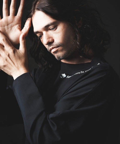 「GLIMCLAP」 長袖Tシャツ M ブラック メンズ_画像3