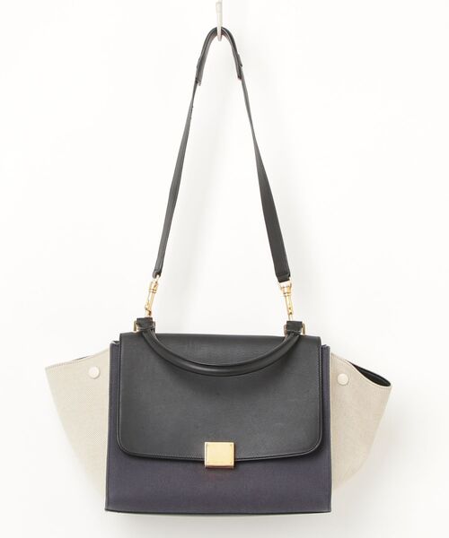 「CELINE」 2WAYバッグ - ネイビー レディース