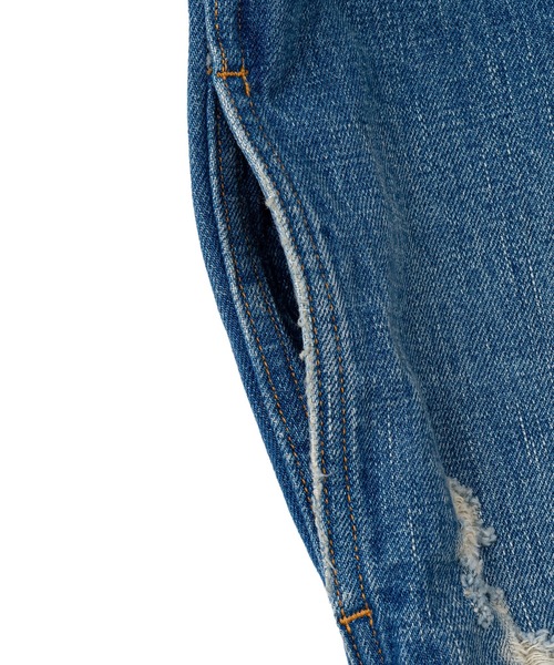 デニムジャケット gジャン DAMAGED DENIM JACKET ”CASSIDY メンズ レディースの画像