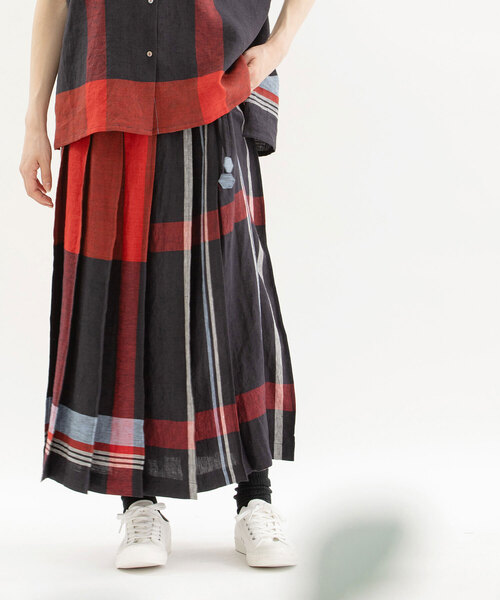 「nop de nod」 ロングスカート M レッド レディースの画像