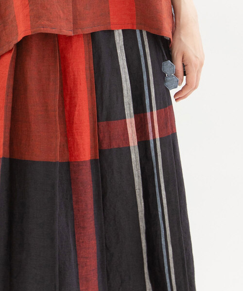 「nop de nod」 ロングスカート M レッド レディースの画像