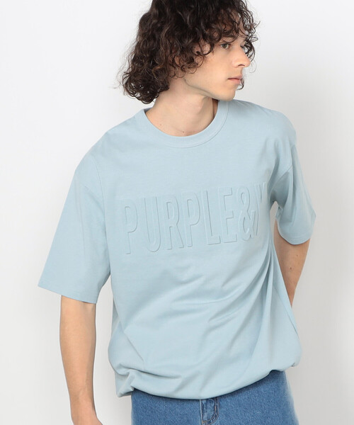 Purple&Yellow（パープルアンドイエロー） tシャツ エンボスロゴ 半袖T