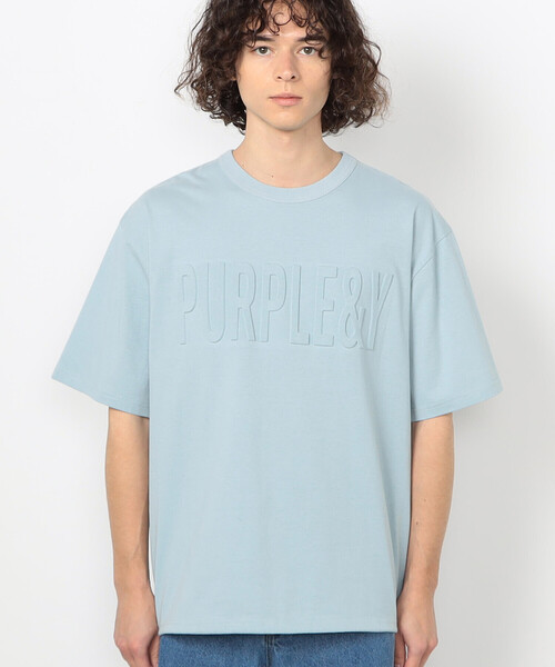 Purple&Yellow（パープルアンドイエロー） tシャツ エンボスロゴ 半袖T