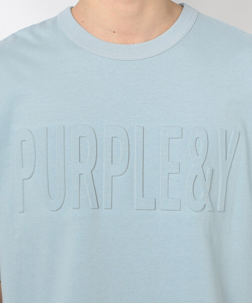 Purple&Yellow（パープルアンドイエロー） tシャツ エンボスロゴ 半袖T
