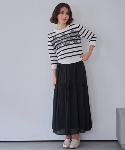 NOELA（ノエラ） ニット セーター レース透かし編みニット レディース