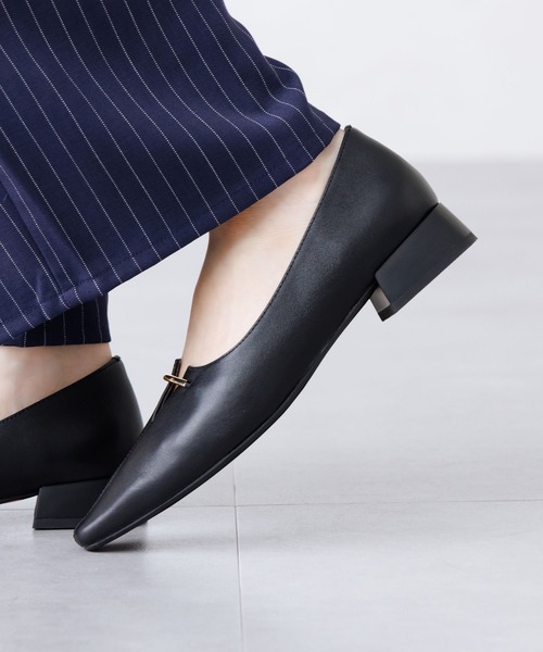 パンプス 入学式 「HIMIKO」「WEB限定」メタルバーアクセントパンプス/640013の画像
