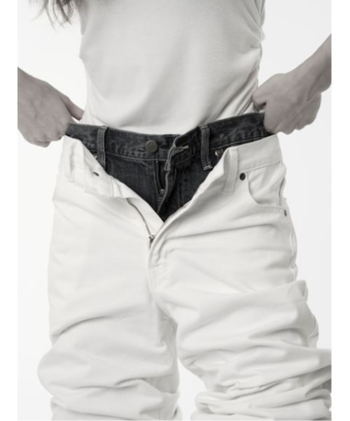 「styling/」 デニムパンツ MEDIUM ブルー レディース_画像3