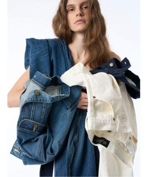 「styling/」 デニムパンツ MEDIUM ブルー レディース_画像4