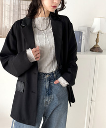 「classicalelf」 テーラードジャケット MEDIUM ブラック レディースの画像2