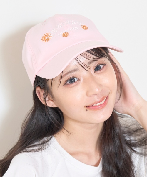 LOVETOXIC キャップ 帽子 フラワー刺しゅうキャップ キッズ 子供
