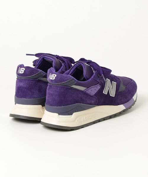 「New Balance」 ローカットスニーカー 25.5cm パープル メンズの画像