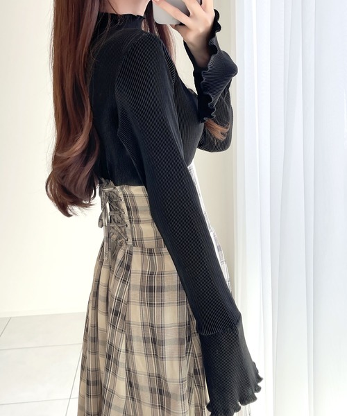 「mily bilet」 ドッキングワンピース X-LARGE ブラック レディース_画像6