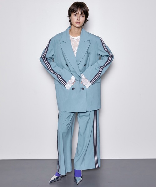 「MAISON SPECIAL」 スラックス 36 グレー レディースの画像