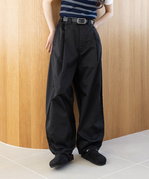 クラブハウス★オリジナルタックチノパンツ★黒L Dickies（ディッキーズ） チノパン 「DICKIES/ディッキーズ」ダブル