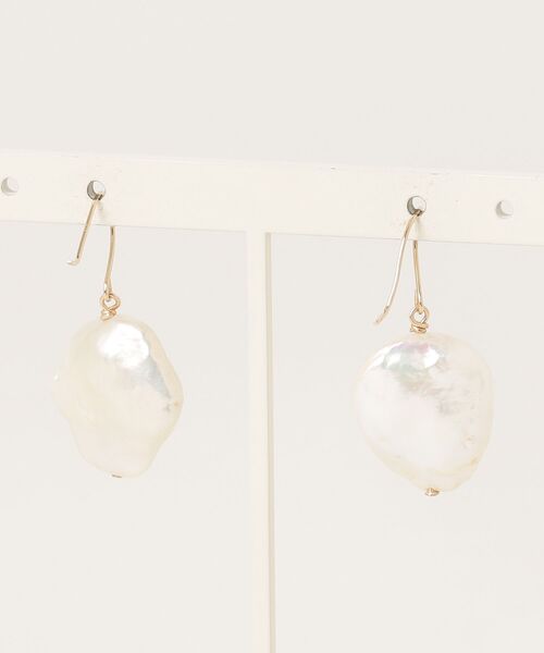 「anq.」 ピアス(両耳用) ONE SIZE ホワイト レディース_画像2