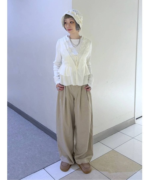 レーストリミングVベスト　ジーナシス　新品未使用　今季新作 JEANASIS｜レーストリミングVベスト | Rakuten Fashion(楽天