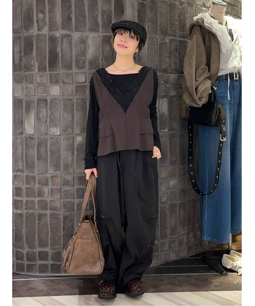 レーストリミングVベスト　ジーナシス　新品未使用　今季新作 JEANASIS｜レーストリミングVベスト | Rakuten Fashion(楽天