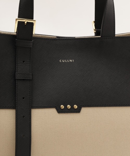 「CULLNI」 トートバッグ ONESIZE グレイッシュベージュ メンズ_画像4