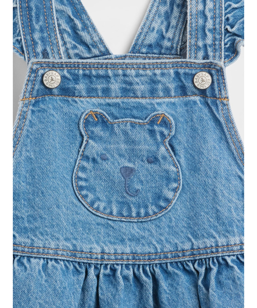 GAP（ギャップ） ジャンパースカート くまさん ポケット デニム