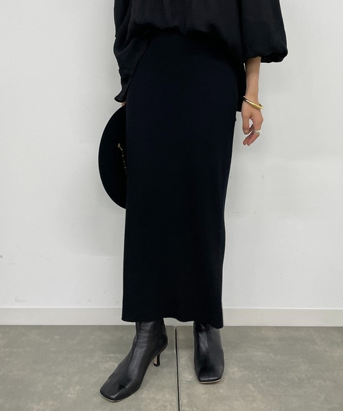 「LOUNGEDRESS」 ロングスカート FREE チャコールグレー レディース_画像2