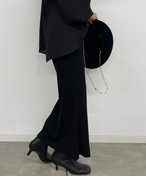 「LOUNGEDRESS」 ロングスカート FREE チャコールグレー レディース_画像5