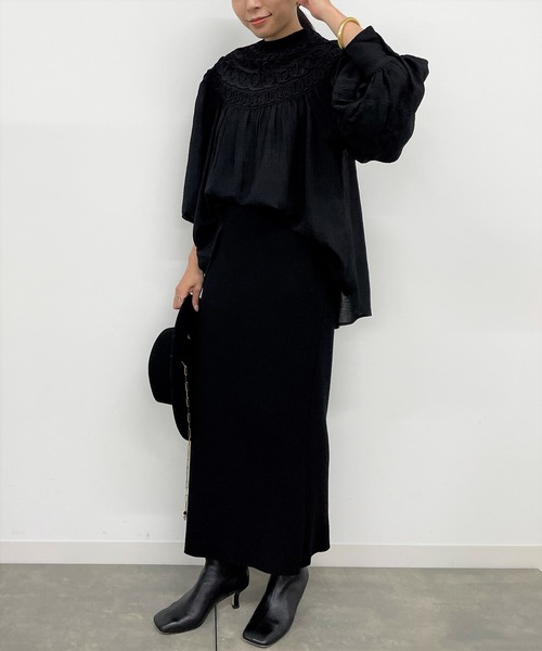 「LOUNGEDRESS」 ロングスカート FREE チャコールグレー レディース_画像7