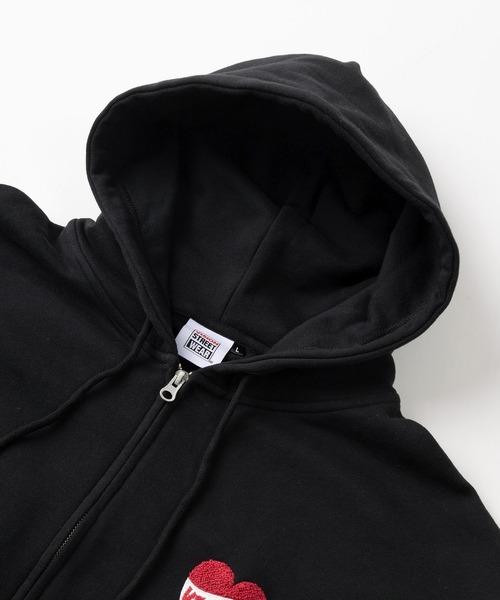 「VISION STREET WEAR」 ジップアップパーカー M 杢グレー メンズ_画像4