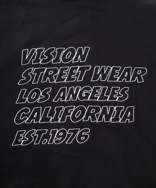 「VISION STREET WEAR」 ジップアップパーカー M 杢グレー メンズ_画像7