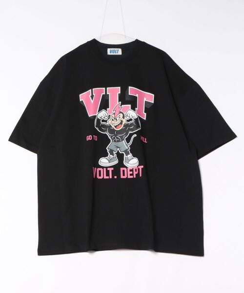 tシャツ a.p.o.v. オーバーサイズマッスルプリントTシャツ メンズ レディースの画像
