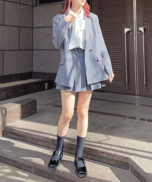 「one way」 テーラードジャケット FREE グレー レディース_画像4