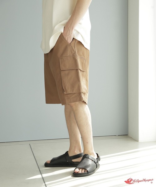 「Le Pigeon Voyageur」 ハーフパンツ MEDIUM グリーン メンズ_画像2