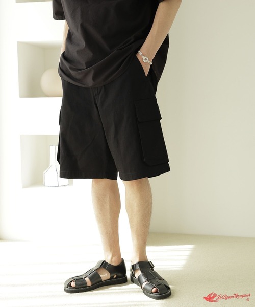 「Le Pigeon Voyageur」 ハーフパンツ MEDIUM グリーン メンズ_画像3