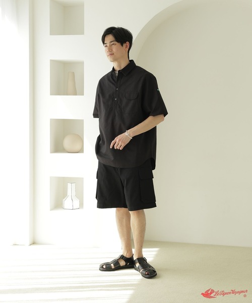 「Le Pigeon Voyageur」 ハーフパンツ MEDIUM グリーン メンズ_画像4