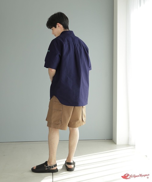 「Le Pigeon Voyageur」 ハーフパンツ MEDIUM グリーン メンズ_画像6