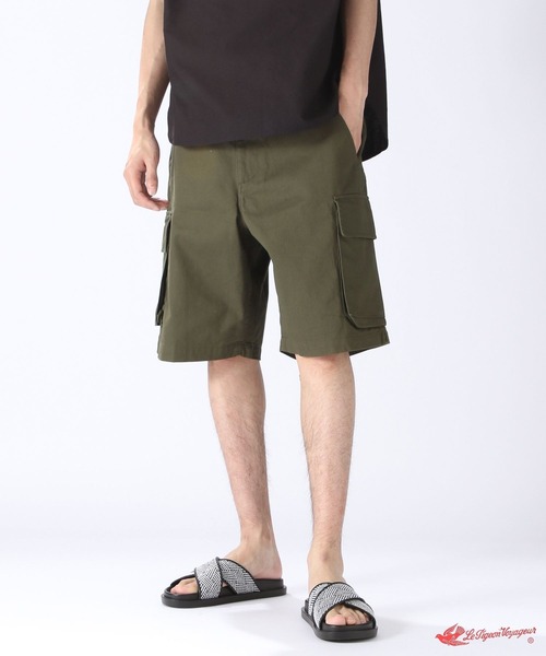「Le Pigeon Voyageur」 ハーフパンツ MEDIUM グリーン メンズ_画像10