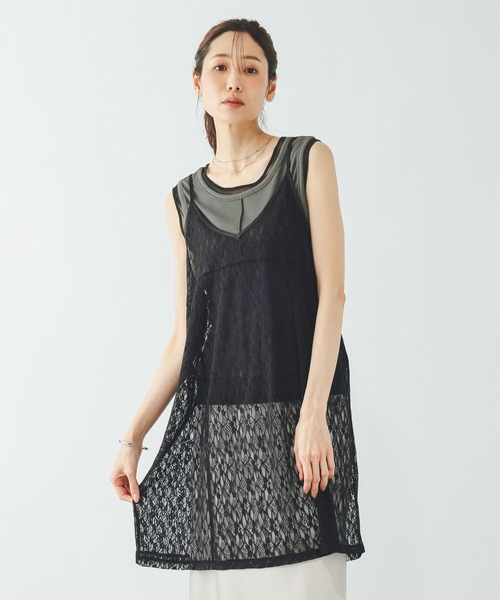 チャコ★未使用★Ralph Lauren★総レースチュニック★カバーアップ GLOBAL WORK（グローバルワーク） 総レースキャミチュニック/796972