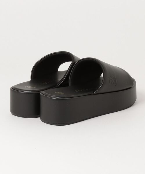 「B:MING by BEAMS」 フラットサンダル 7 ブラック レディース_画像2